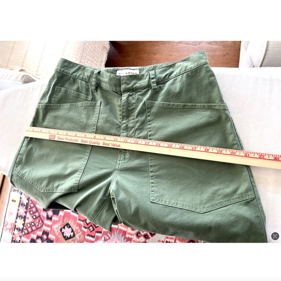 NILI LOTAN Shon Cotton Pants in Camo Green - EUC! - 4 - Picture 10 of 12